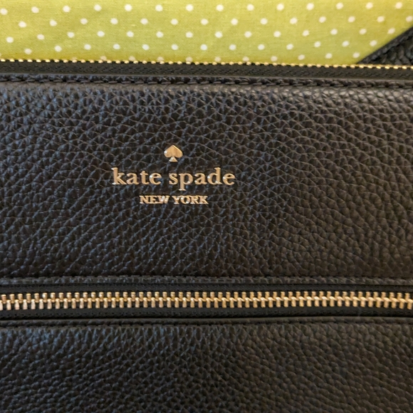 Kate Spade Black Leather Crossbody Bag - Picture 2 of 6